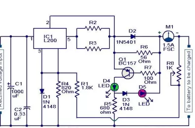 Mạch sạc pin sử dụng L200